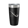 Sam Rayburn Reservoir Tumbler Lake Map Travel Mug Insulated Laser Engraved Coffee Cup Texas 20 oz-5