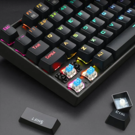 87-Key Mechanical Gaming Keyboard – Green Switch