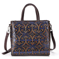 Vintage Embossed Handbag, Crossbody Shoulder Bag