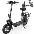 URBANMAX C1 Electric Scooter with SeatHigh-Performance 450W Motor 22-Mile Range Foldable Design for Easy Transport Comfortable Seated Riding Max Speed 15.5 MphIdeal for Adults & Commuting