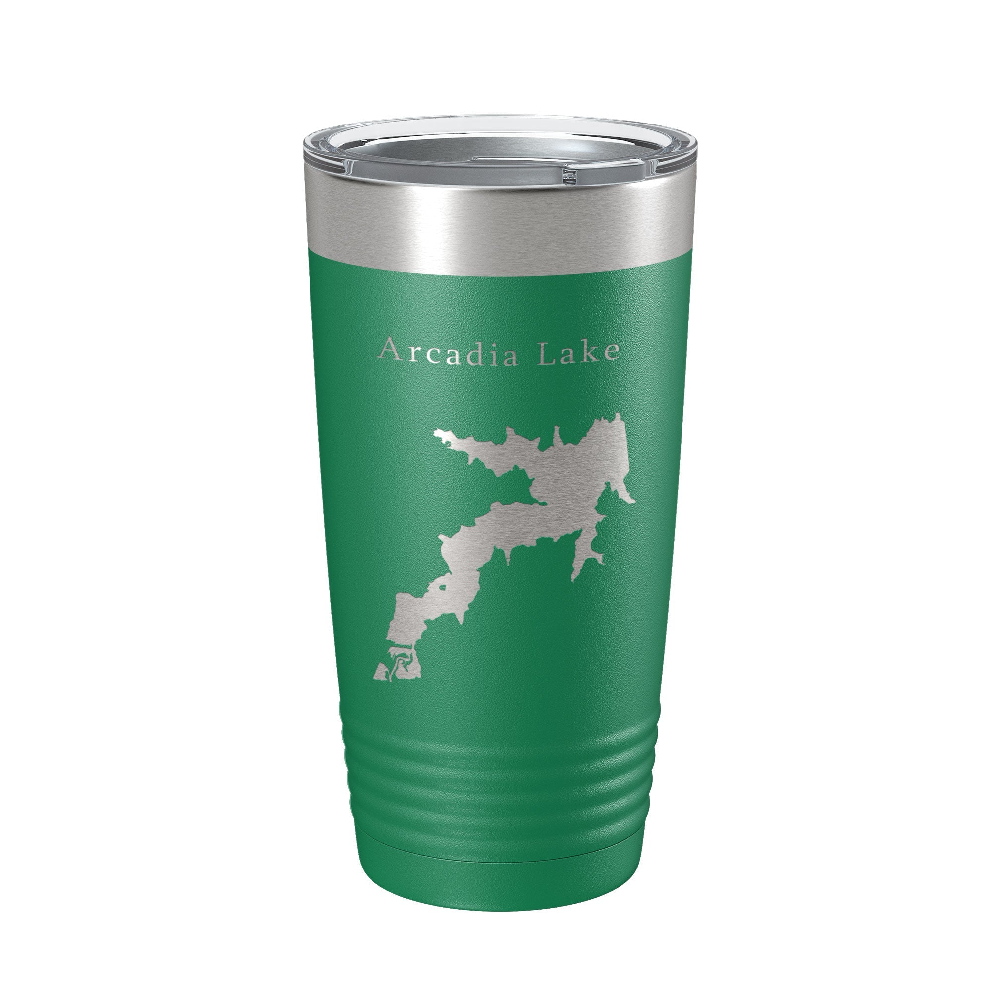 Arcadia Lake Map Tumbler Travel Mug Insulated Laser Engraved Coffee Cup Oklahoma 20 oz-9