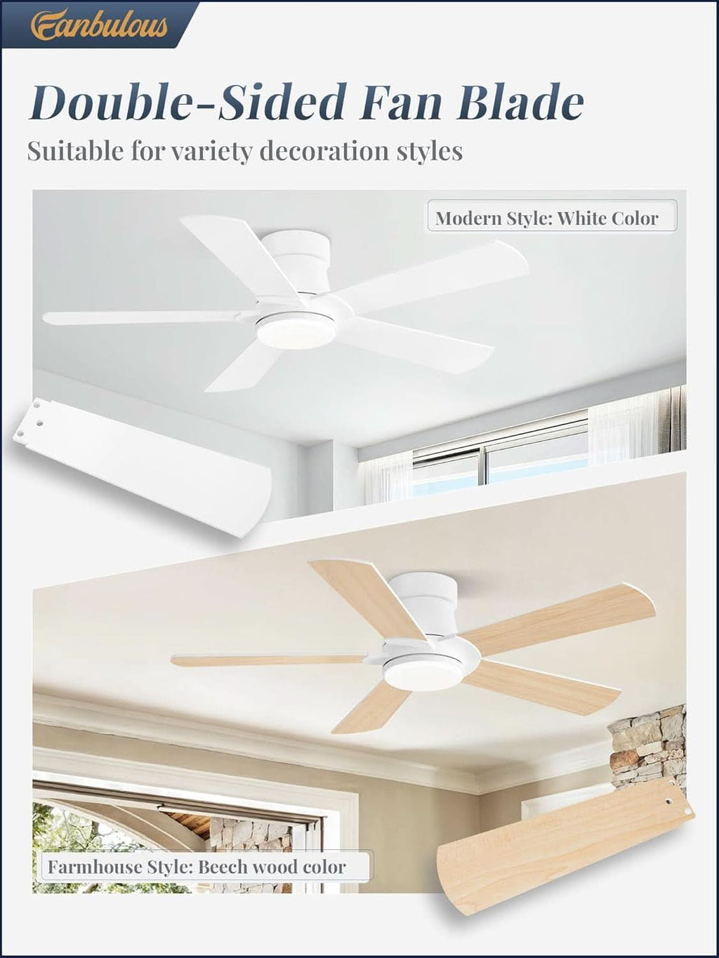 Forty-Two-Inch Ceiling Fan With Wireless Remote Control-4