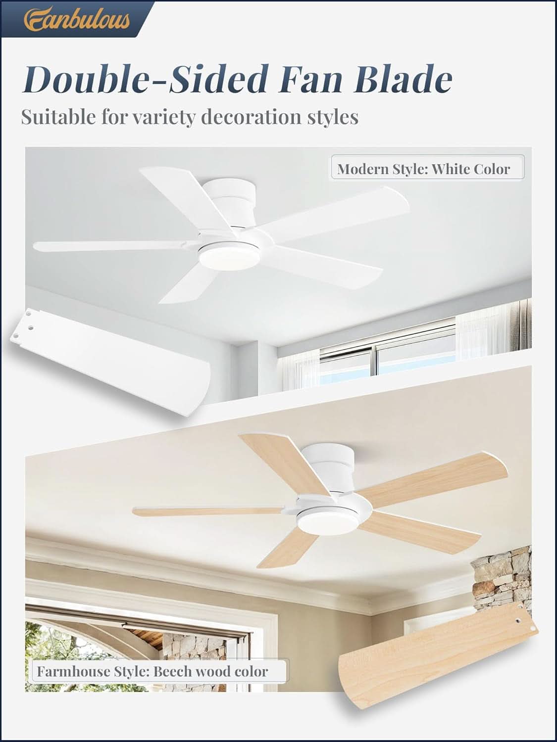 Forty-Two-Inch Ceiling Fan With Wireless Remote Control-4
