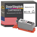 DoorStepInk Brand for Canon BCI-15  BCI15 Black Remanufactured in the USA Ink Cartridge-0