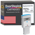 DoorStepInk Brand HP 727XL 300mL (F9J76A) Cyan Remanufactured in the USA Ink Cartridges, F9J76A-0