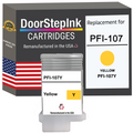 DoorStepInk Brand for Canon PFI-107 130mL Yellow PFI-107Y Remanufactured in the USA Ink Cartridge-0