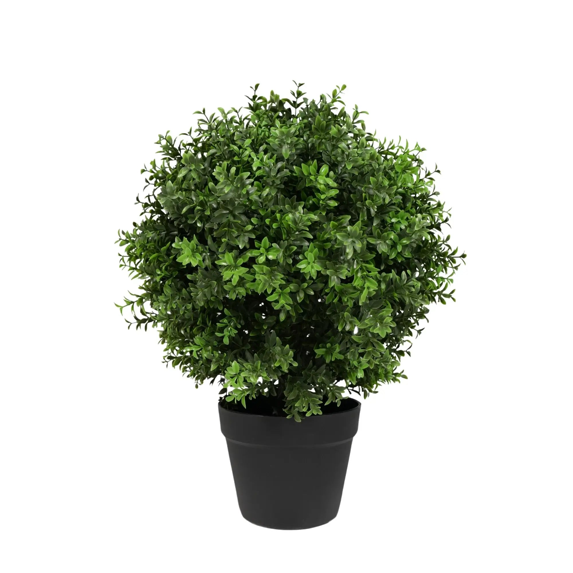 Potted Boxwood Shrub Artificial Topiary Set of 2 – UV Resistant-1