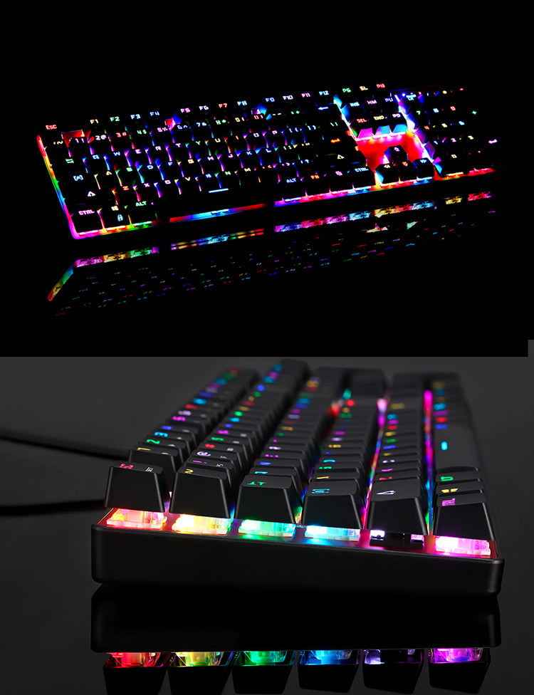 Dual Language Mechanical Blue Switch Keyboard CK104