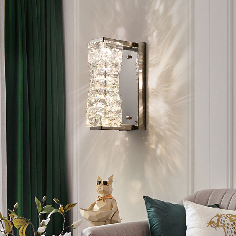 Postmodern Crystal Wall Lamp for Living Room and Bedroom
