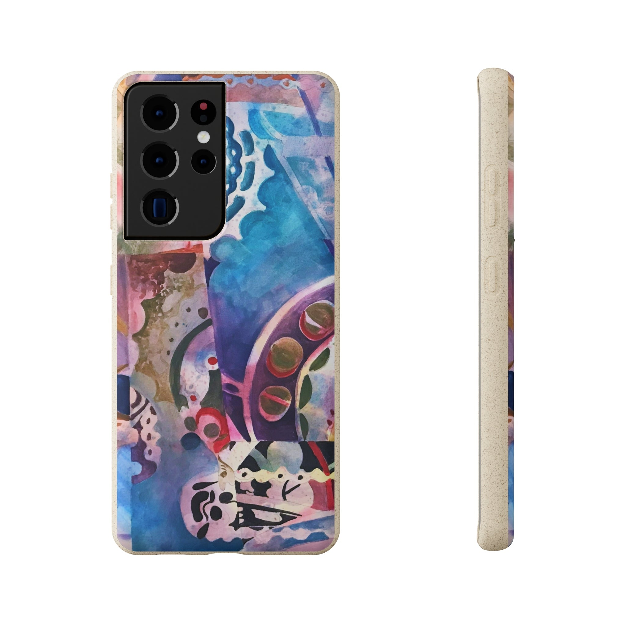 Biodegradable Phone Case with 'Kaleidoscope' Abstract Original Artwork by Barbara Cleary-38