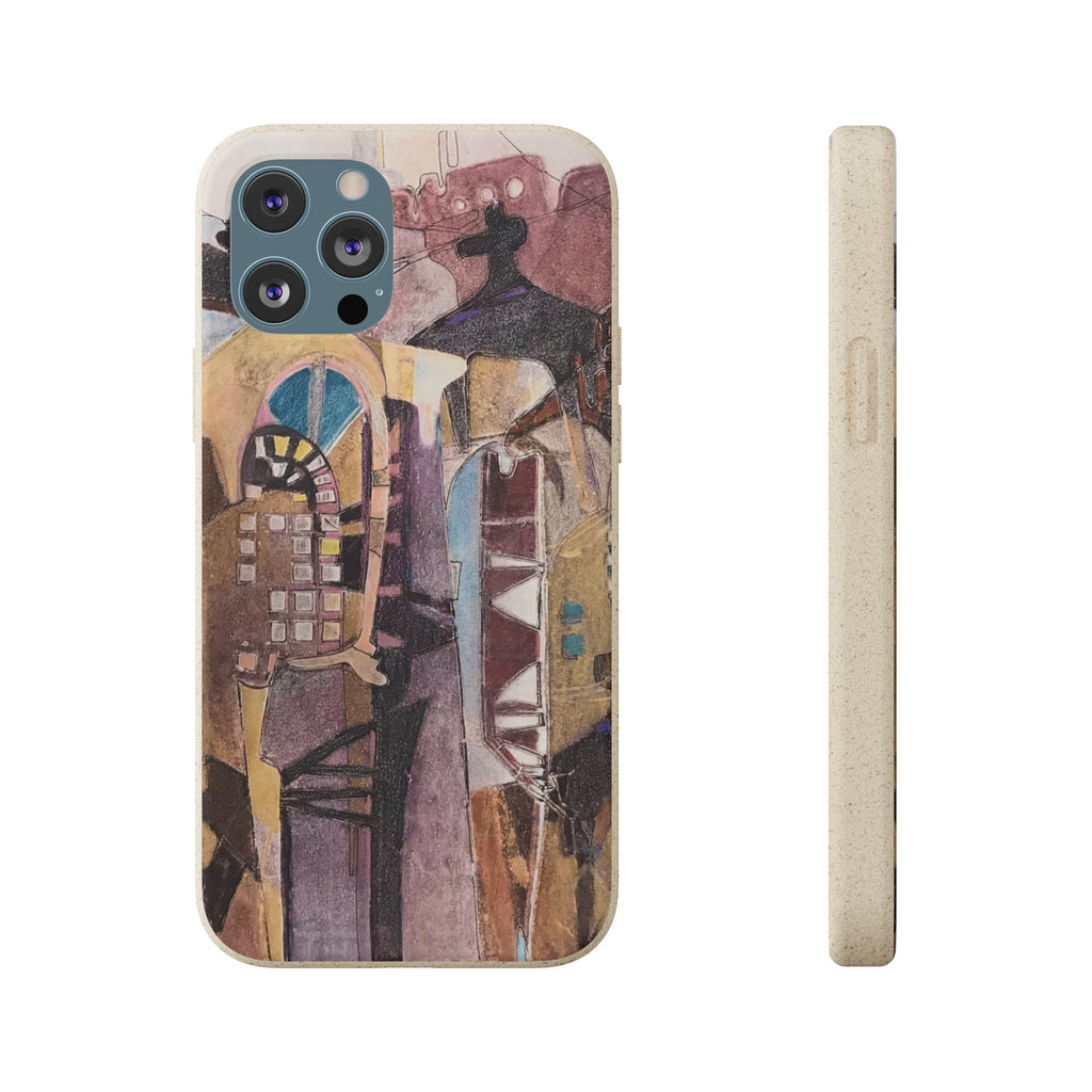 Biodegradable Phone Case with 'San Francisco De Asis' Abstract Original Artwork by Barbara Cleary-30