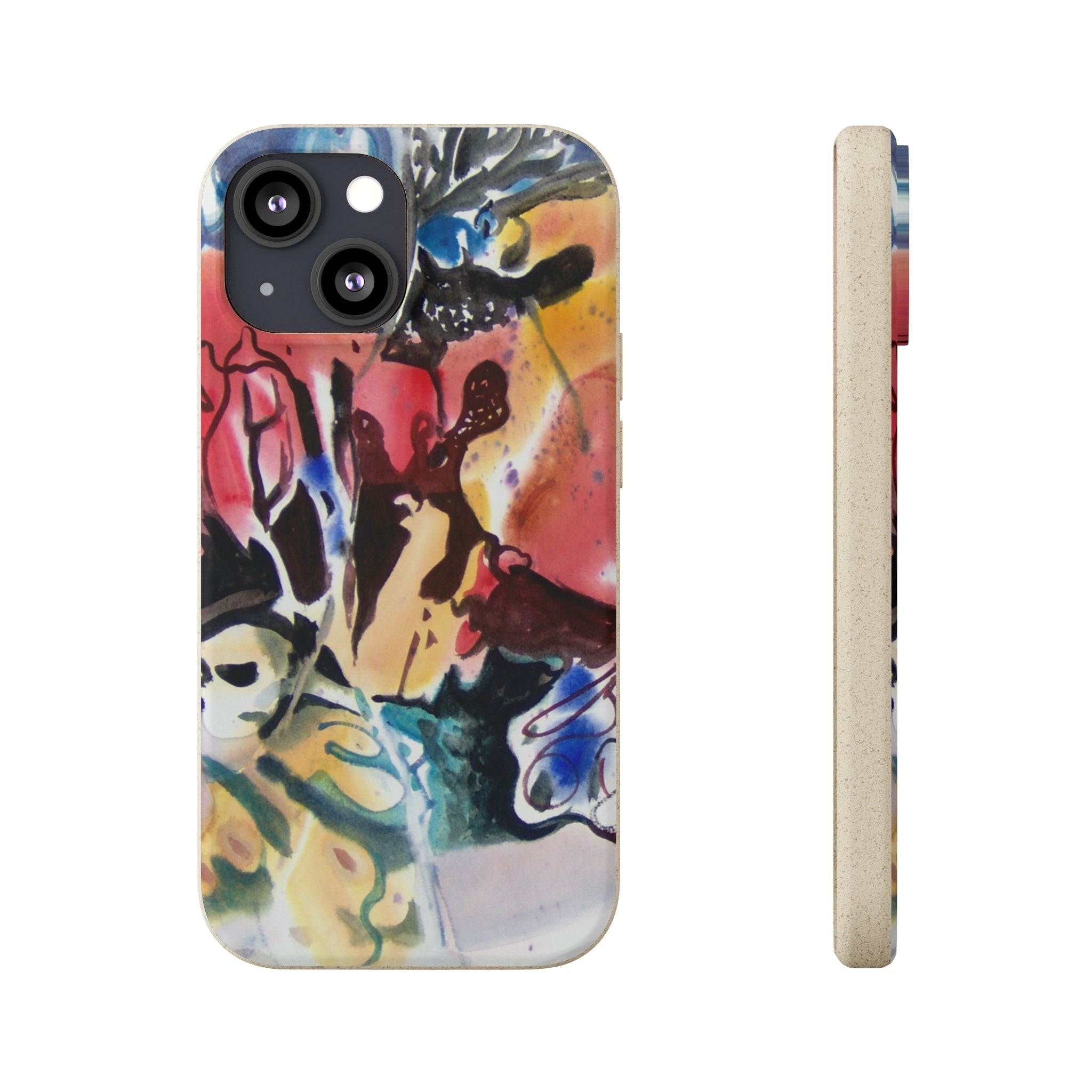 Biodegradable Phone Case with 'Floral Fantasy' Abstract Original Artwork by Barbara Cleary-24