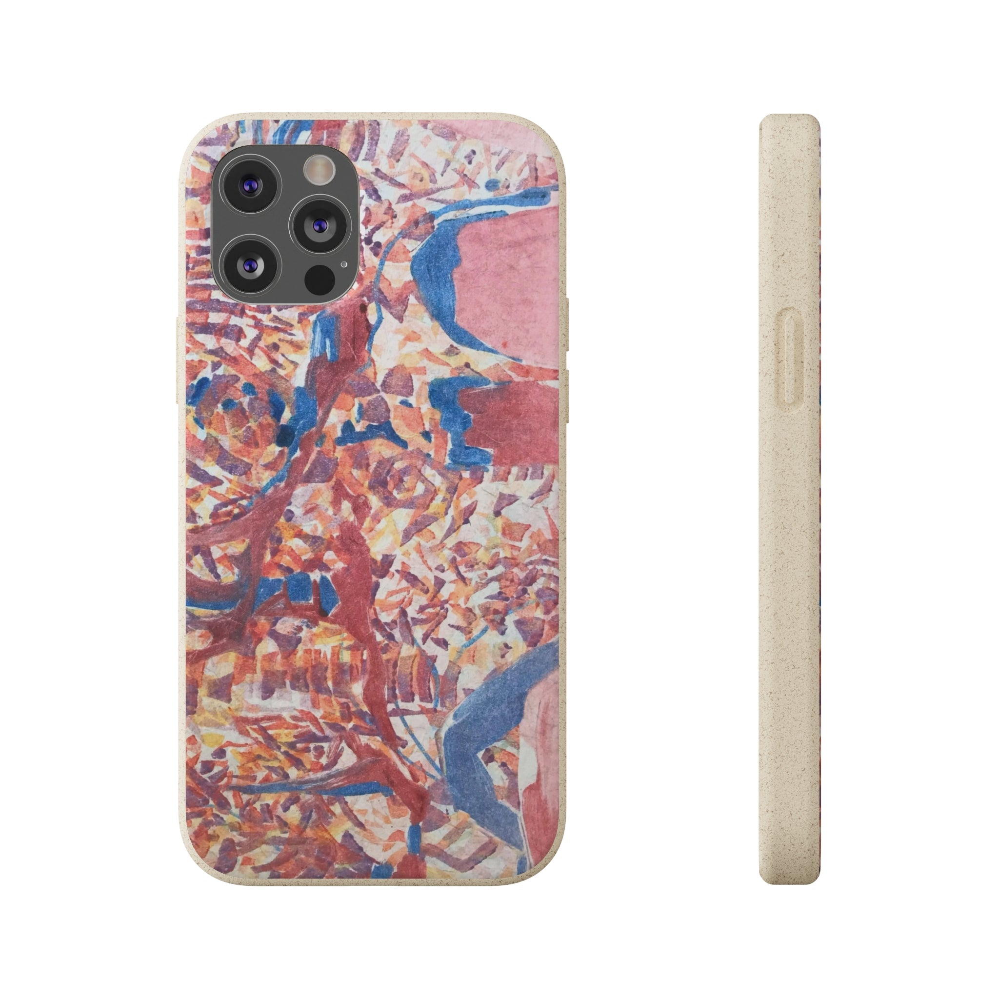Biodegradable Phone Case with 'Abstract Fusion' Abstract Original Artwork by Barbara Cleary-19