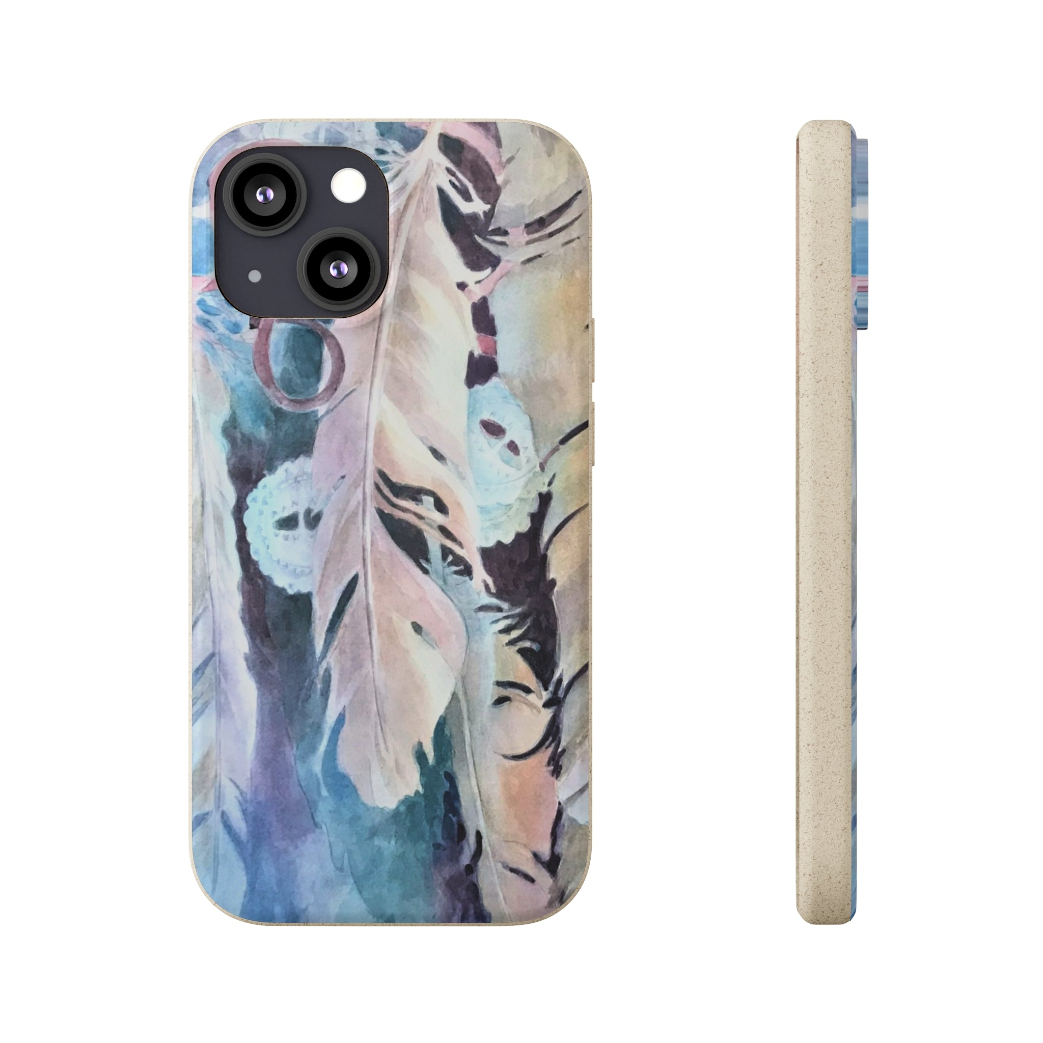 Biodegradable Phone Case with 'Conchos' Watercolor Original Artwork by Barbara Cleary-23