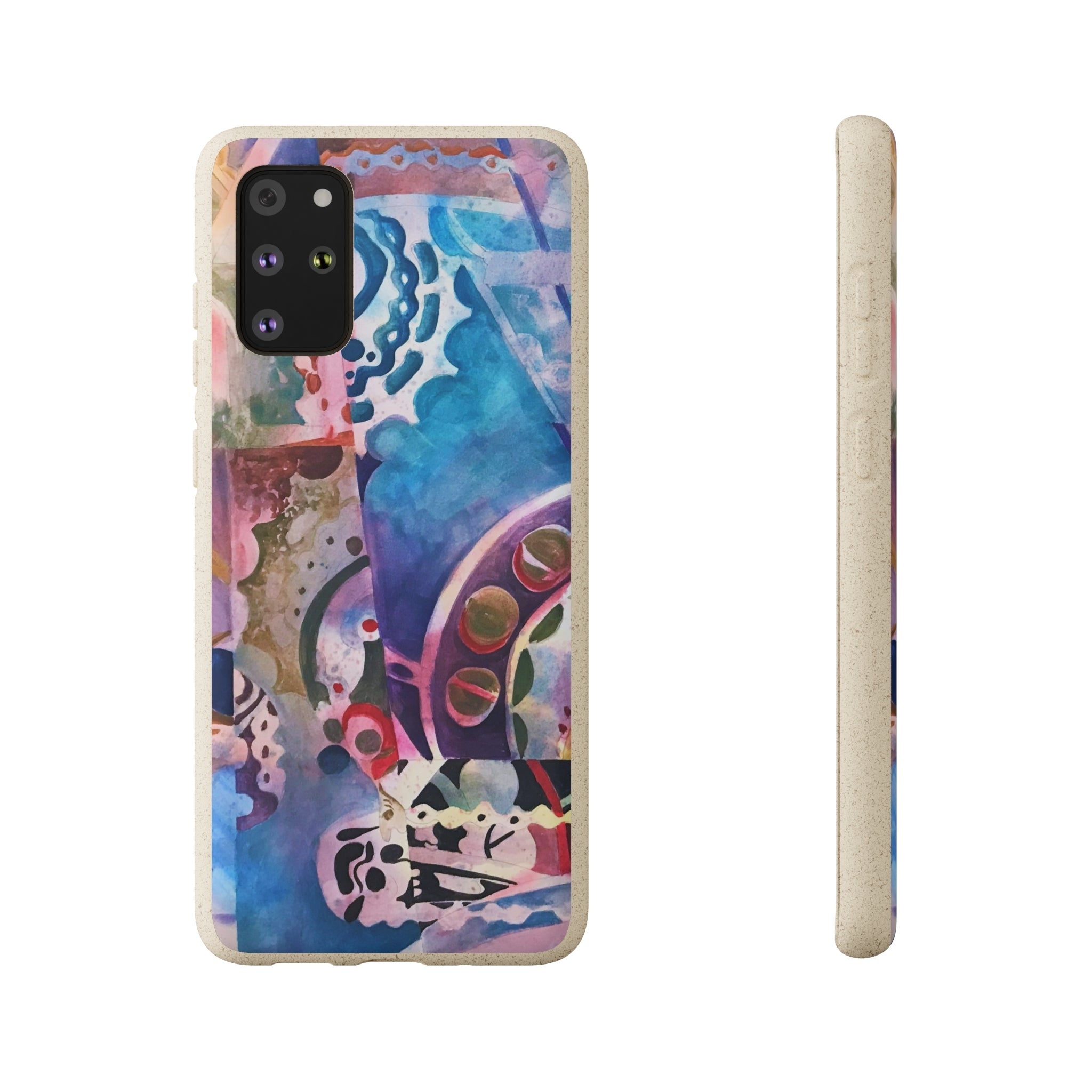 Biodegradable Phone Case with 'Kaleidoscope' Abstract Original Artwork by Barbara Cleary-46