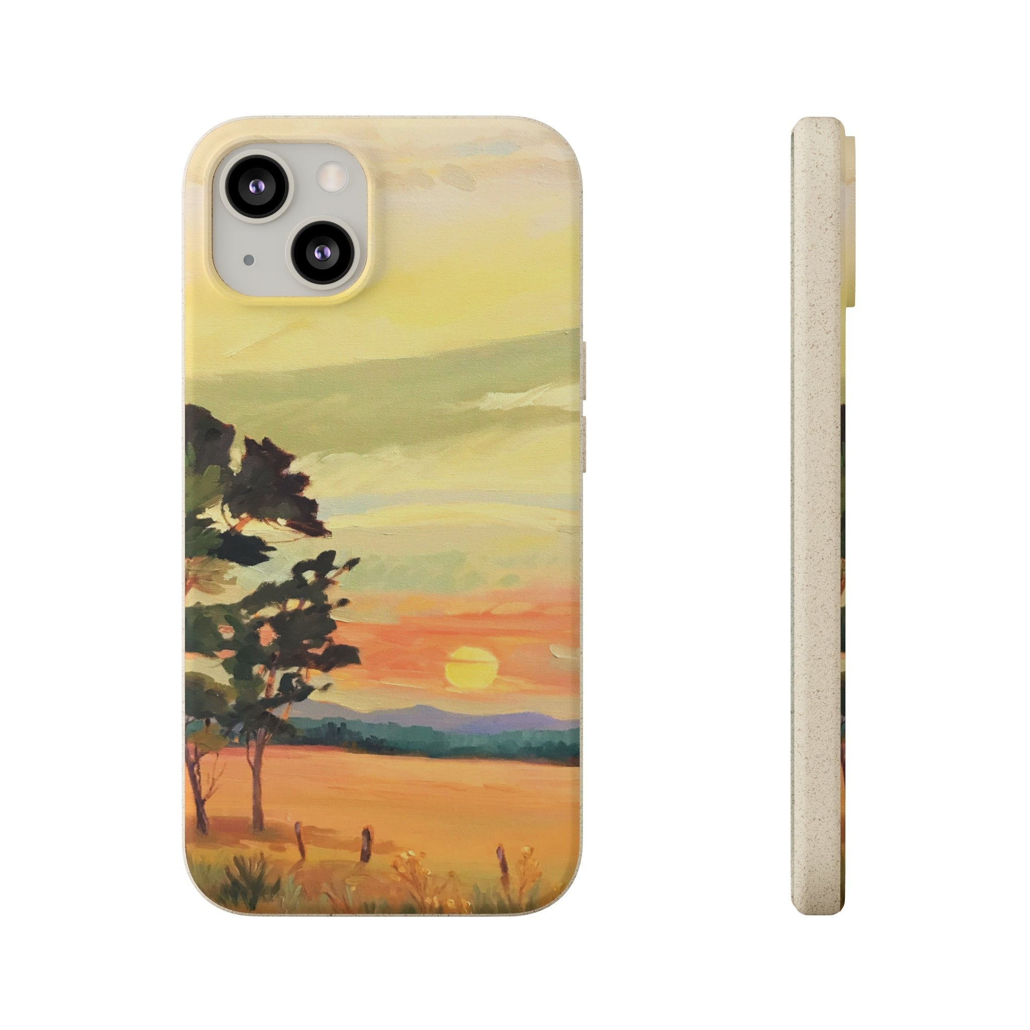 Biodegradable Phone Case with 'Sunrise' Landscape Original Artwork by Barbara Cleary-13