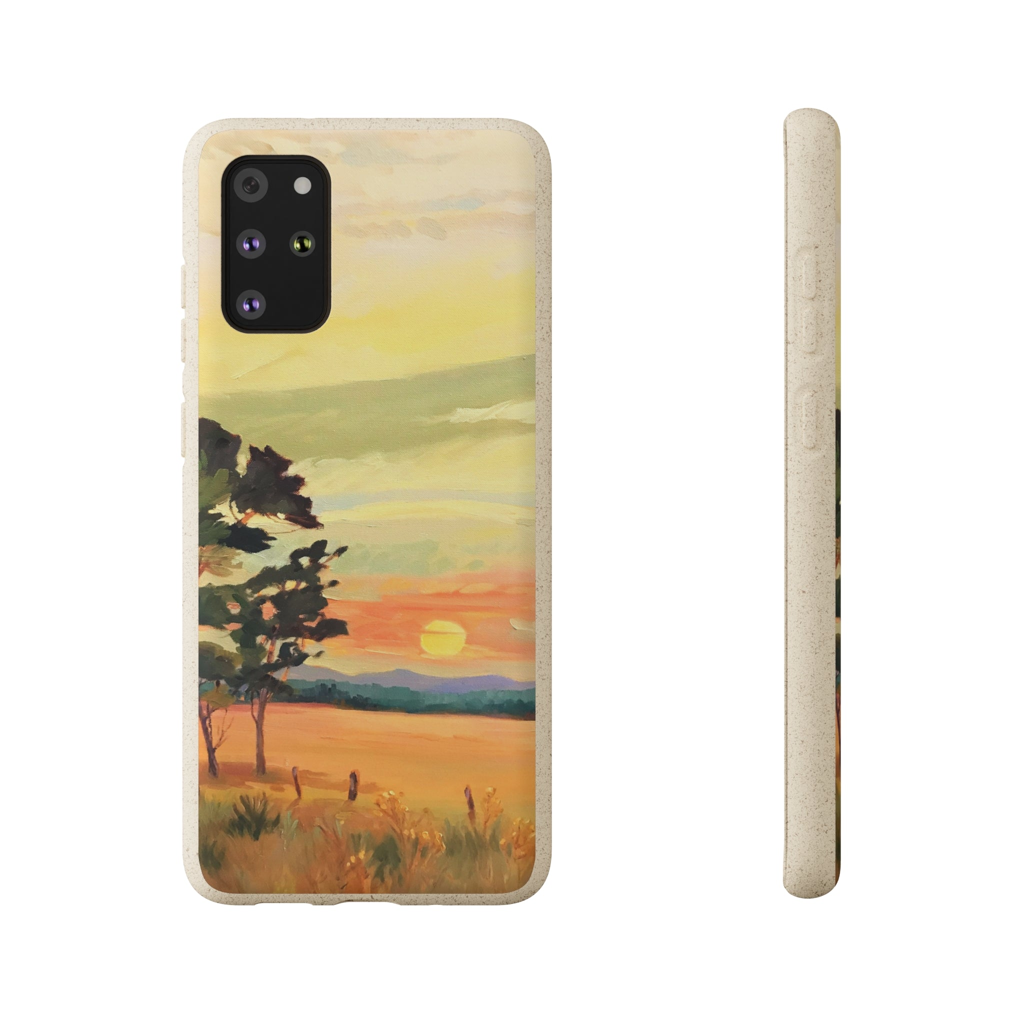 Biodegradable Phone Case with 'Sunrise' Landscape Original Artwork by Barbara Cleary-46