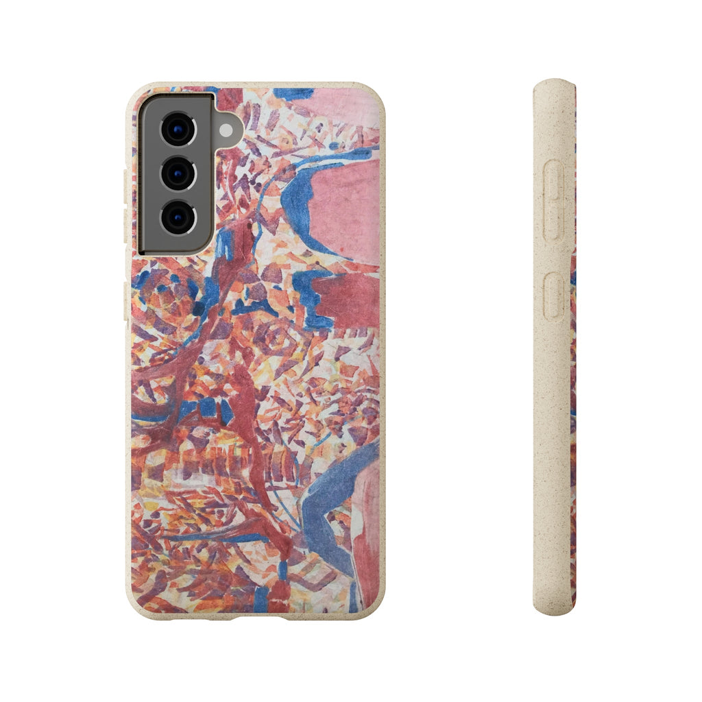 Biodegradable Phone Case with 'Abstract Fusion' Abstract Original Artwork by Barbara Cleary-42