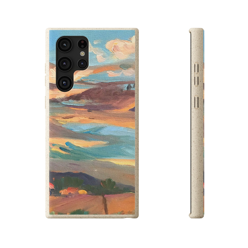 Biodegradable Phone Case with 'Fall Sky' Landscape Original Artwork by Barbara Cleary-41