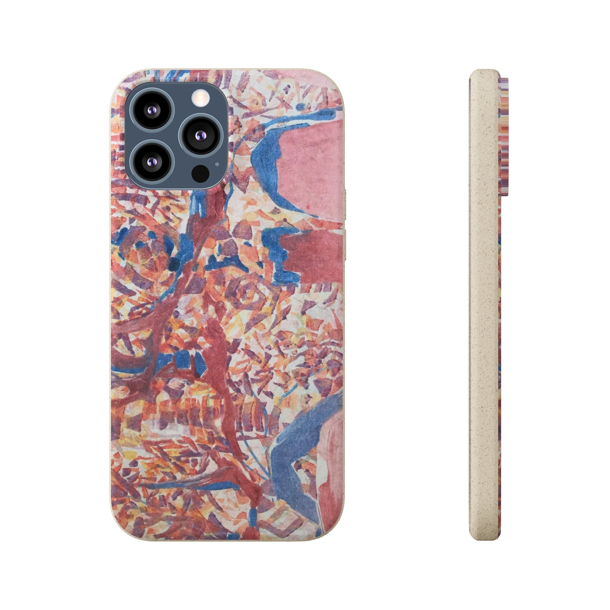 Biodegradable Phone Case with 'Abstract Fusion' Abstract Original Artwork by Barbara Cleary-26