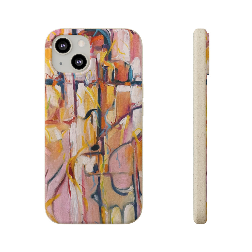 Biodegradable Phone Case with 'Abstract Pueblo' Original Artwork by Barbara Cleary-22