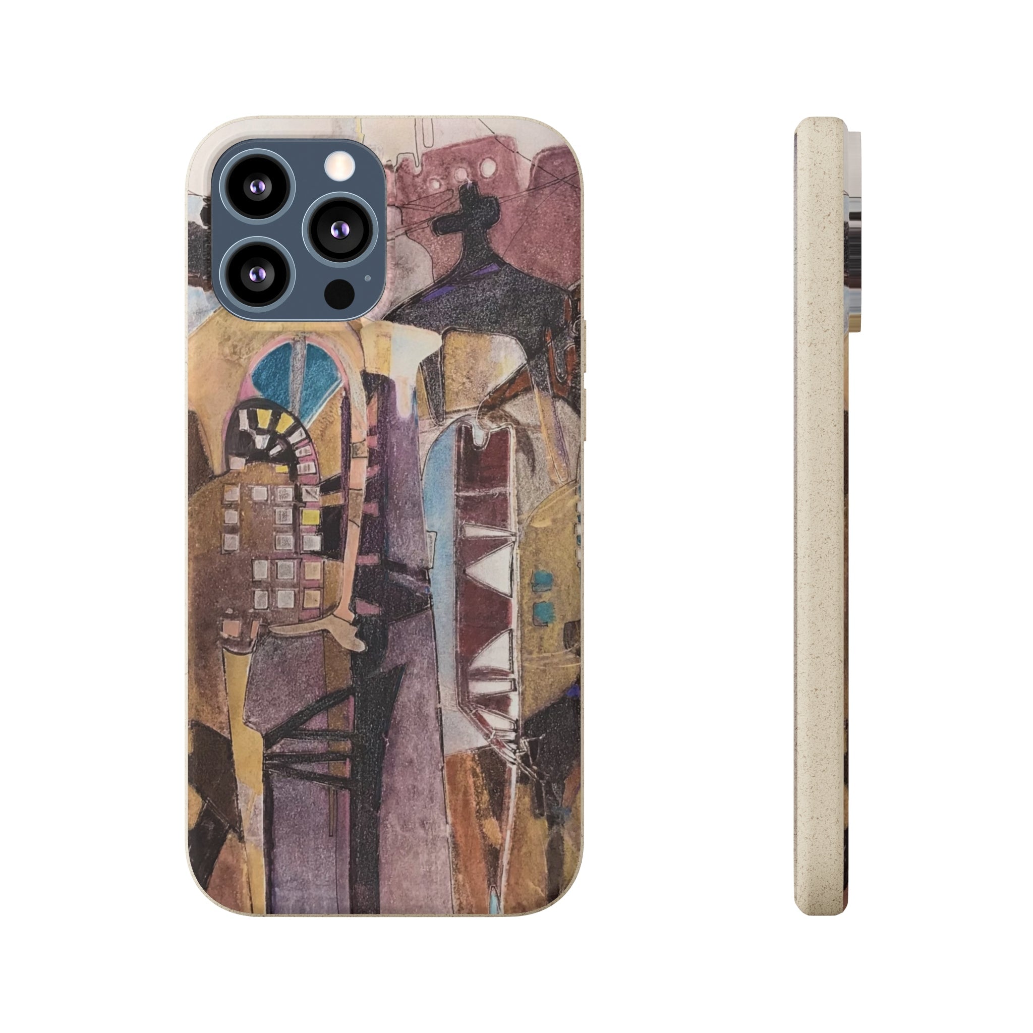 Biodegradable Phone Case with 'San Francisco De Asis' Abstract Original Artwork by Barbara Cleary-16