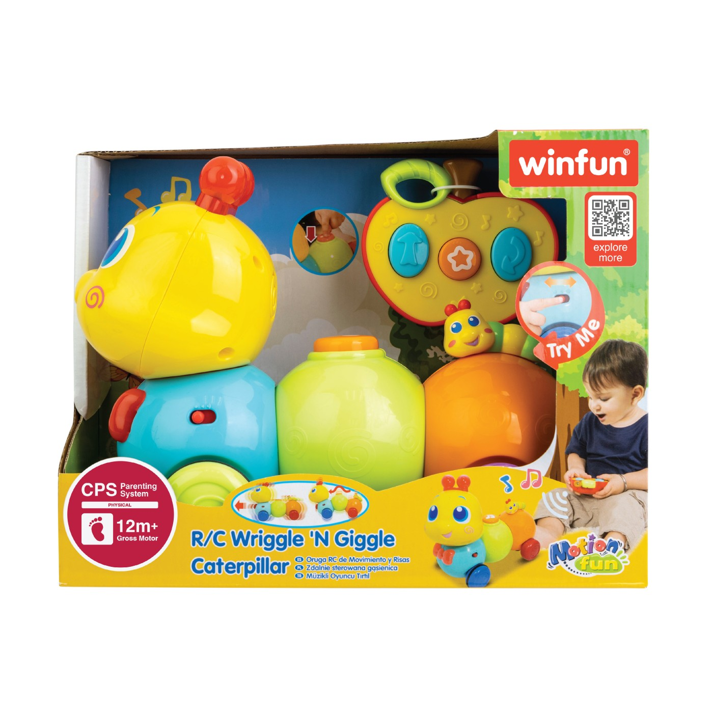 WINFUN REMOTE CONTROL CATERPILLAR TOY (Win001140)