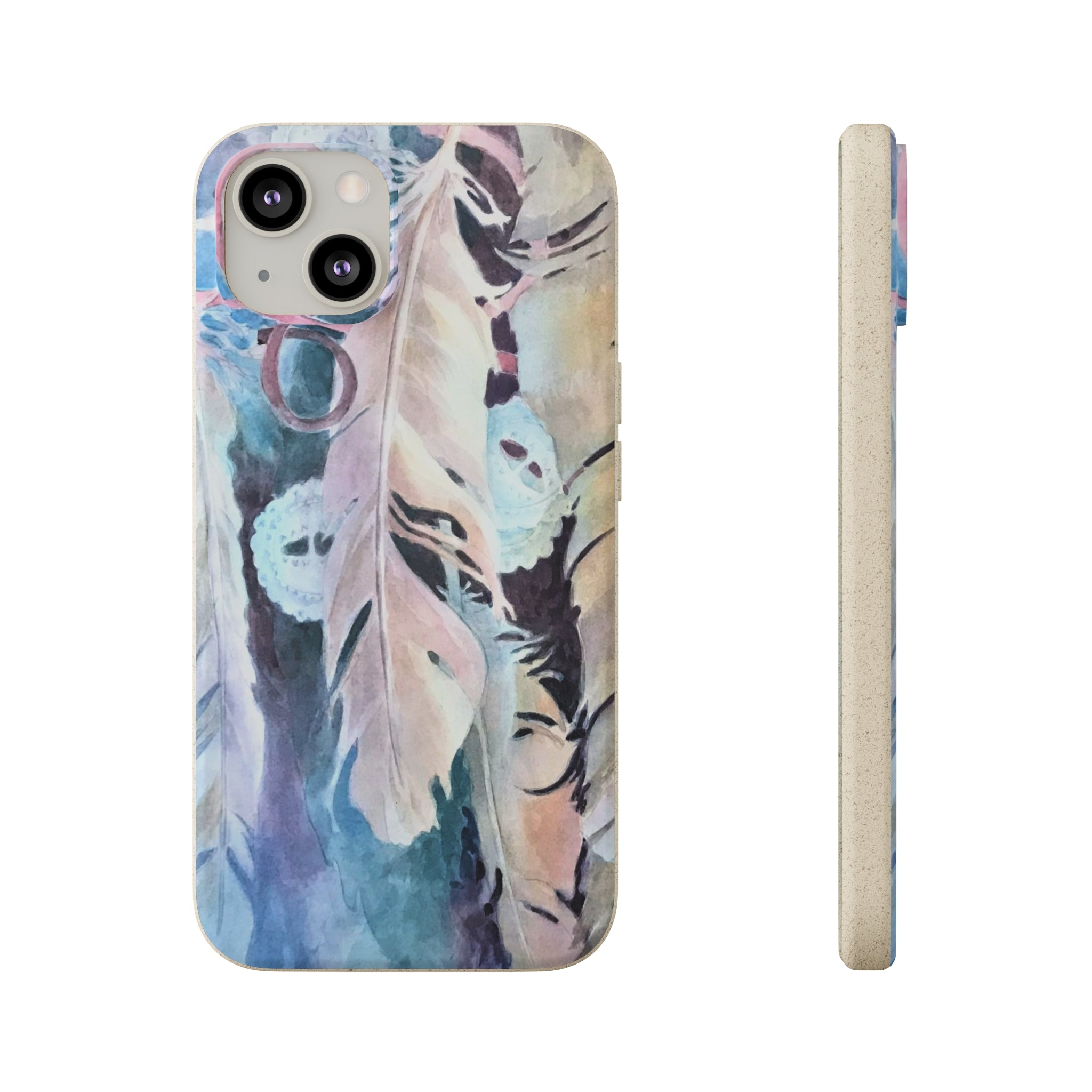 Biodegradable Phone Case with 'Conchos' Watercolor Original Artwork by Barbara Cleary-13