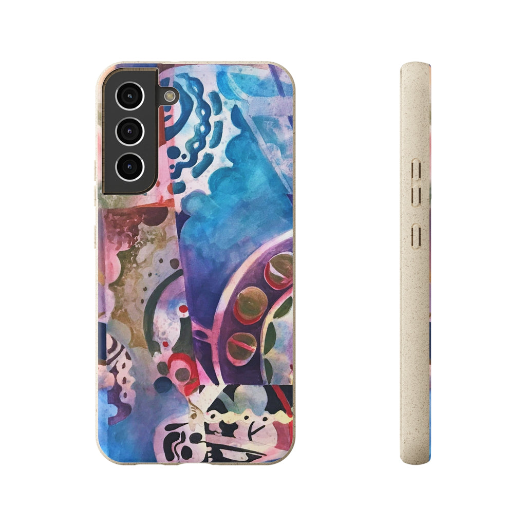 Biodegradable Phone Case with 'Kaleidoscope' Abstract Original Artwork by Barbara Cleary-34