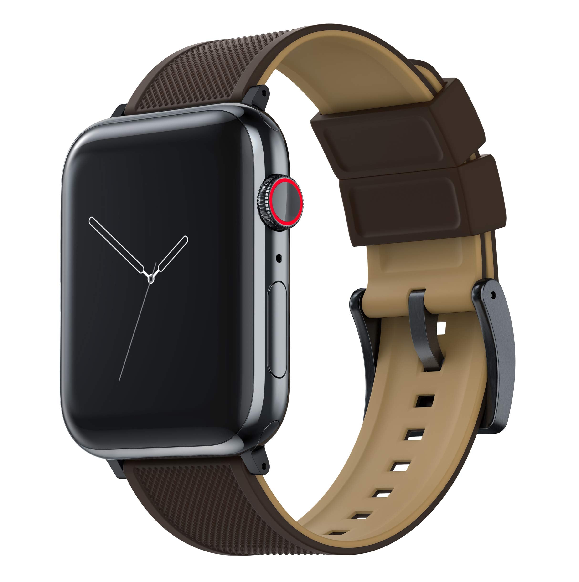BARTON WATCH BANDS - Elite Silicone Watch Bands Compatible with Apple Watch Models - 1, 2, 3, 4, 5, 6, 7, 8, 9, 10, SE, Ultra & Ultra 2