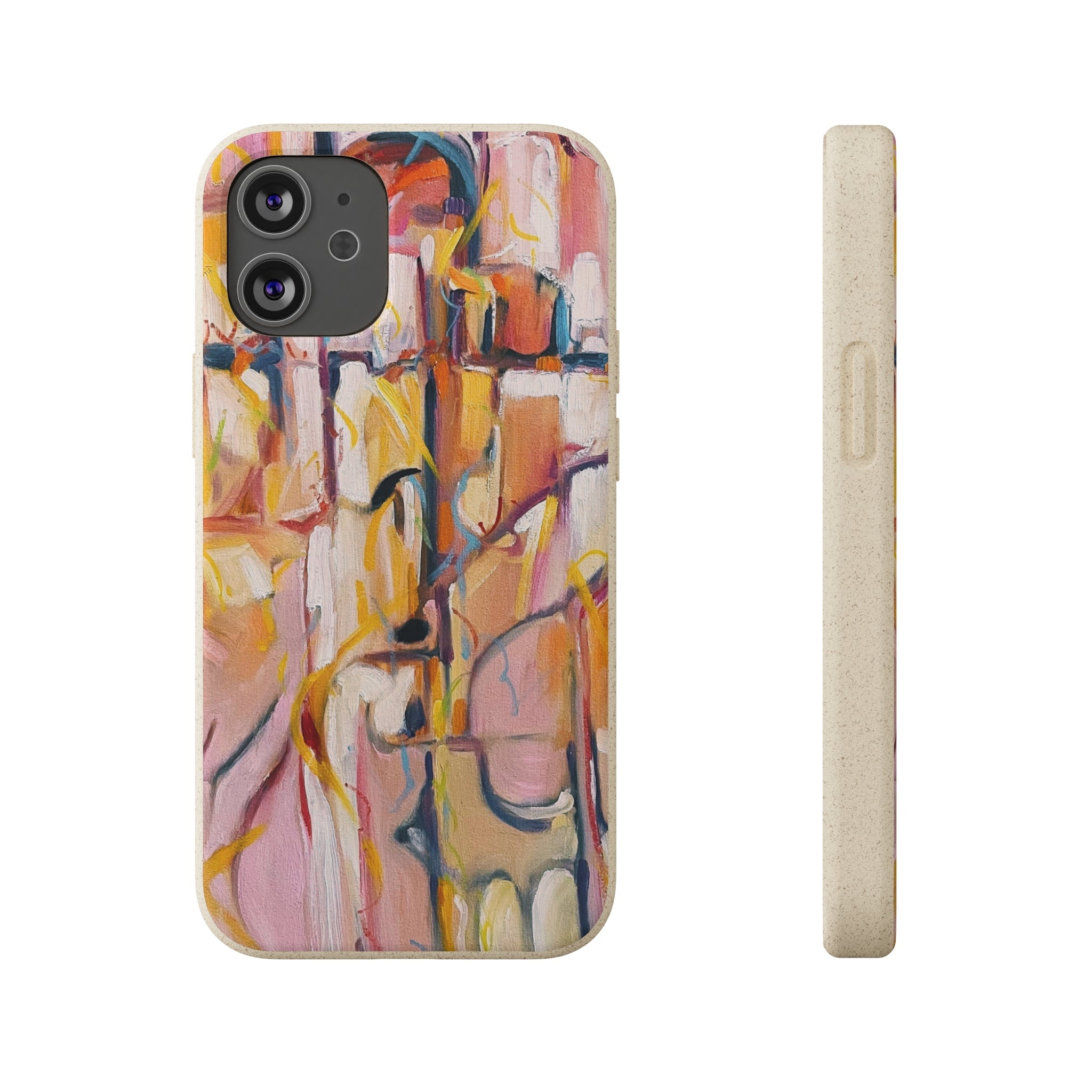 Biodegradable Phone Case with 'Abstract Pueblo' Original Artwork by Barbara Cleary-4