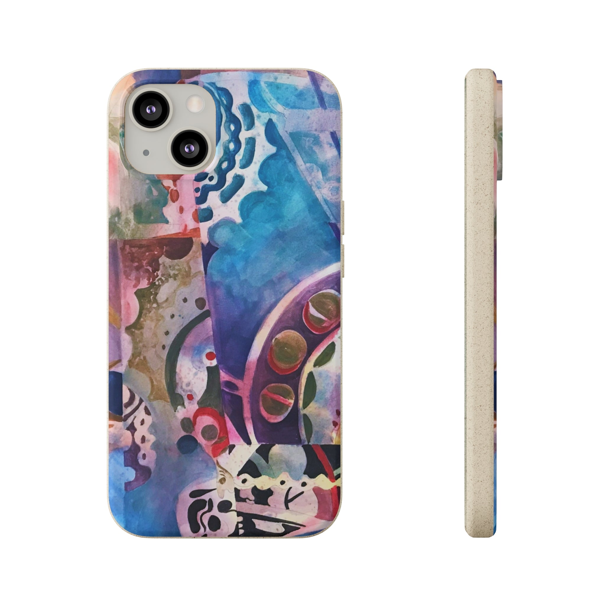 Biodegradable Phone Case with 'Kaleidoscope' Abstract Original Artwork by Barbara Cleary-23