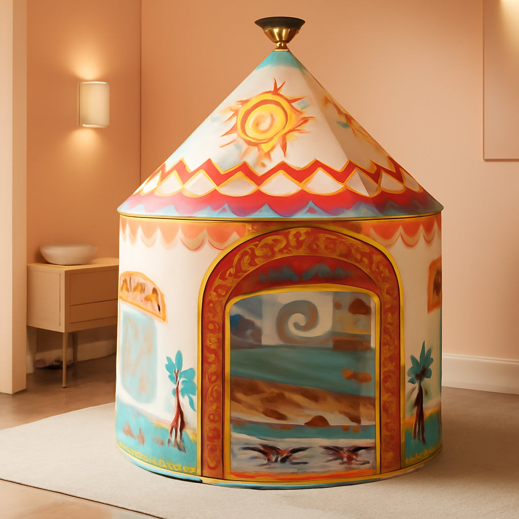 53Inch Oversized Island Themed PopUp Tent LED Lights