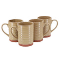 Gibson Home Terra Bella 4 Piece 18.5 Ounce Terracotta Mug Set in Sandstone-0