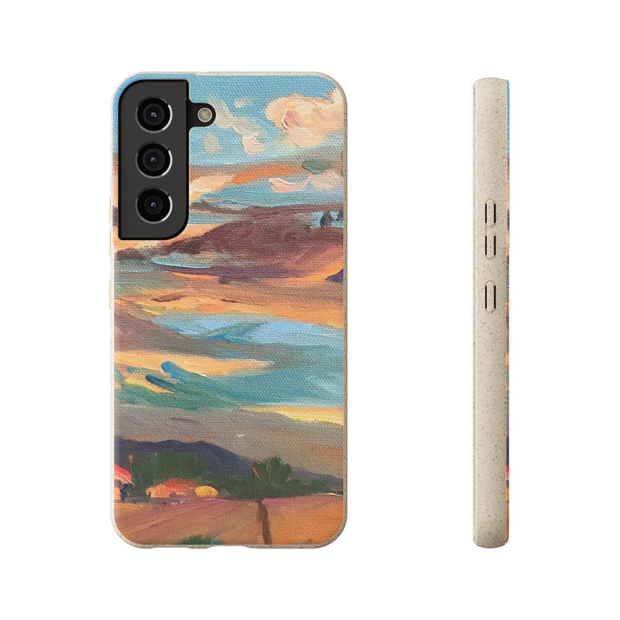 Biodegradable Phone Case with 'Fall Sky' Landscape Original Artwork by Barbara Cleary-39