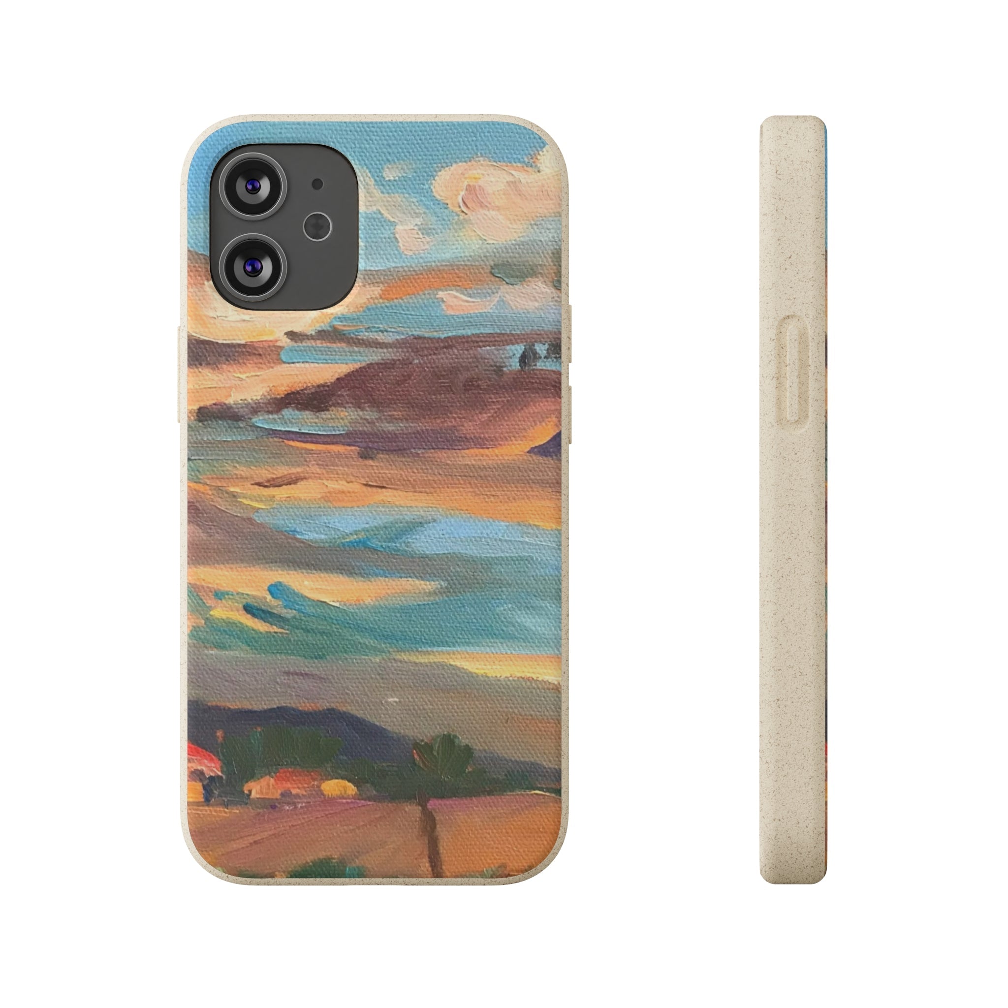 Biodegradable Phone Case with 'Fall Sky' Landscape Original Artwork by Barbara Cleary-18