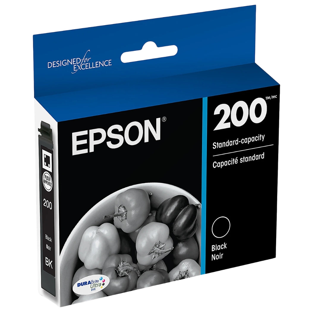 Genuine Epson 200 Standard Yield Black Ink Cartridge-0