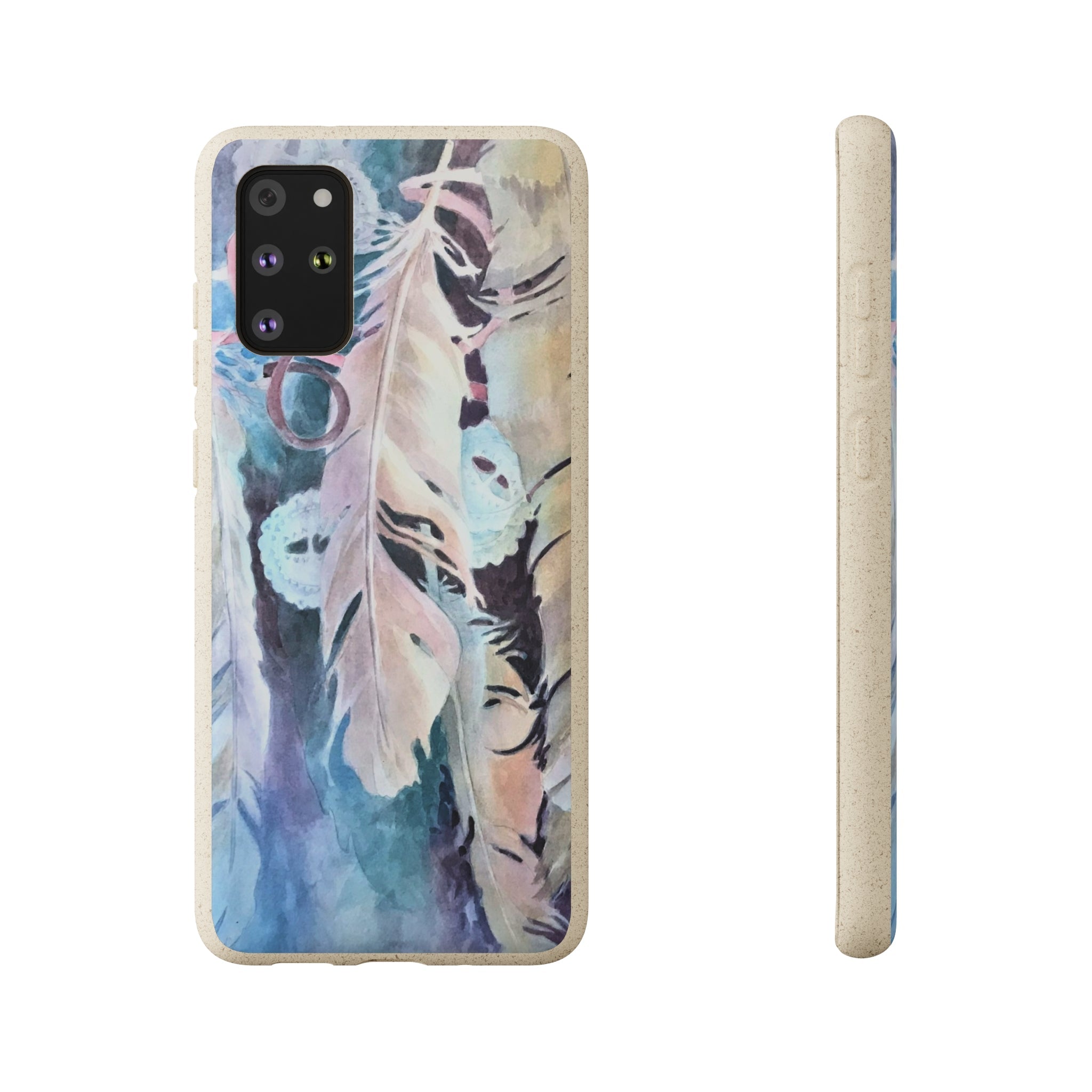 Biodegradable Phone Case with 'Conchos' Watercolor Original Artwork by Barbara Cleary-3