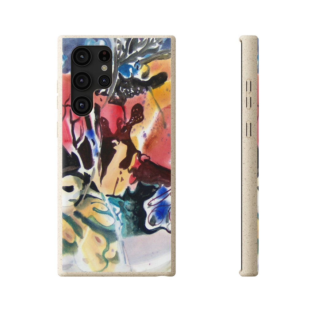 Biodegradable Phone Case with 'Floral Fantasy' Abstract Original Artwork by Barbara Cleary-41