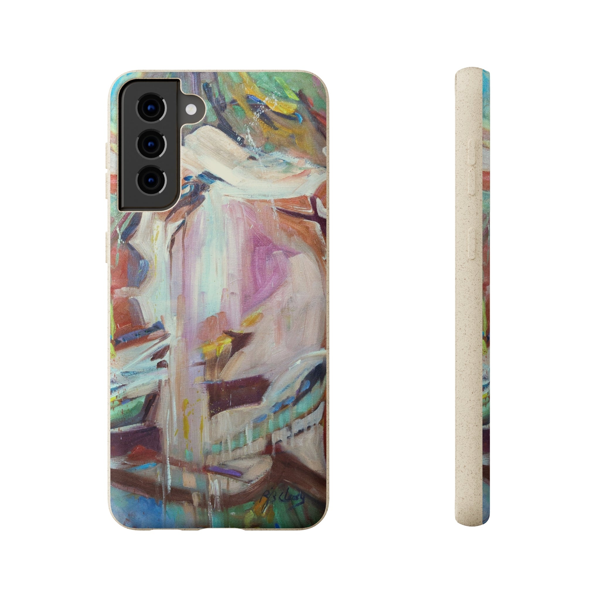 Biodegradable Phone Case with 'All Seasons' Abstract Original Artwork by Barbara Cleary-43