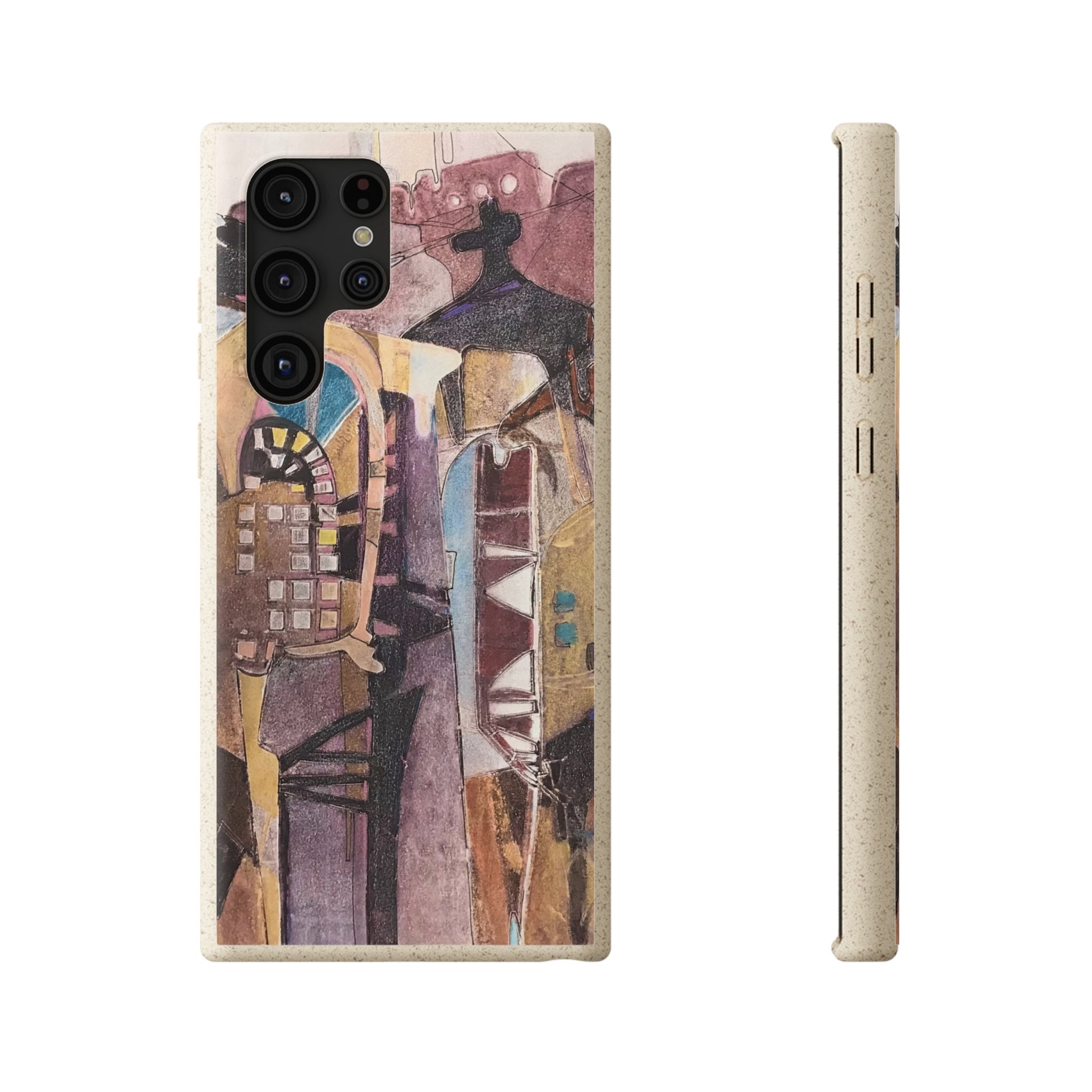 Biodegradable Phone Case with 'San Francisco De Asis' Abstract Original Artwork by Barbara Cleary-41