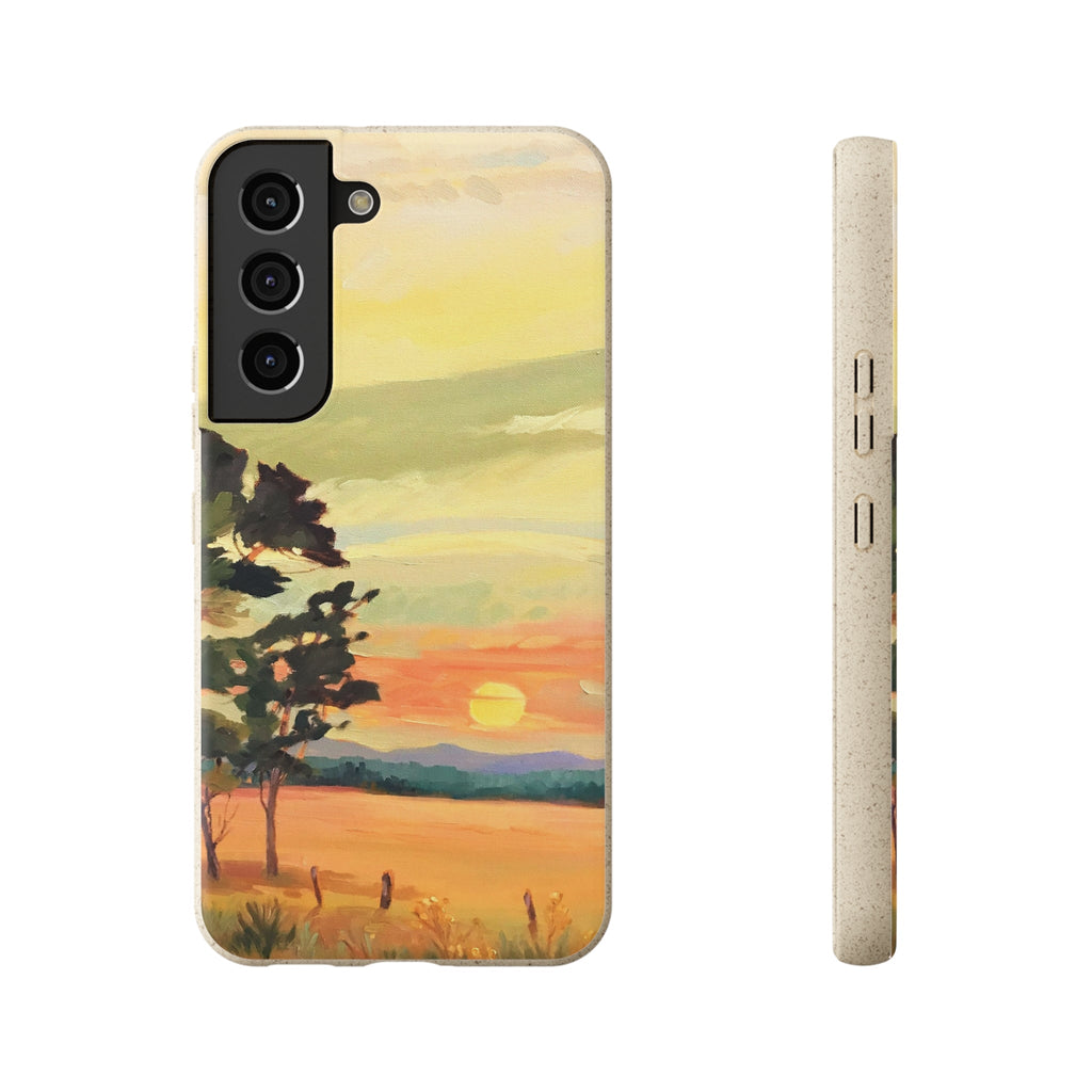 Biodegradable Phone Case with 'Sunrise' Landscape Original Artwork by Barbara Cleary-39