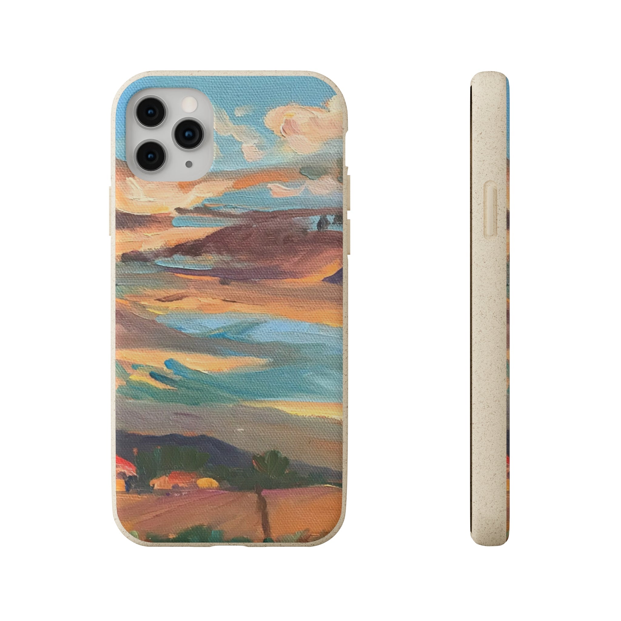 Biodegradable Phone Case with 'Fall Sky' Landscape Original Artwork by Barbara Cleary-32