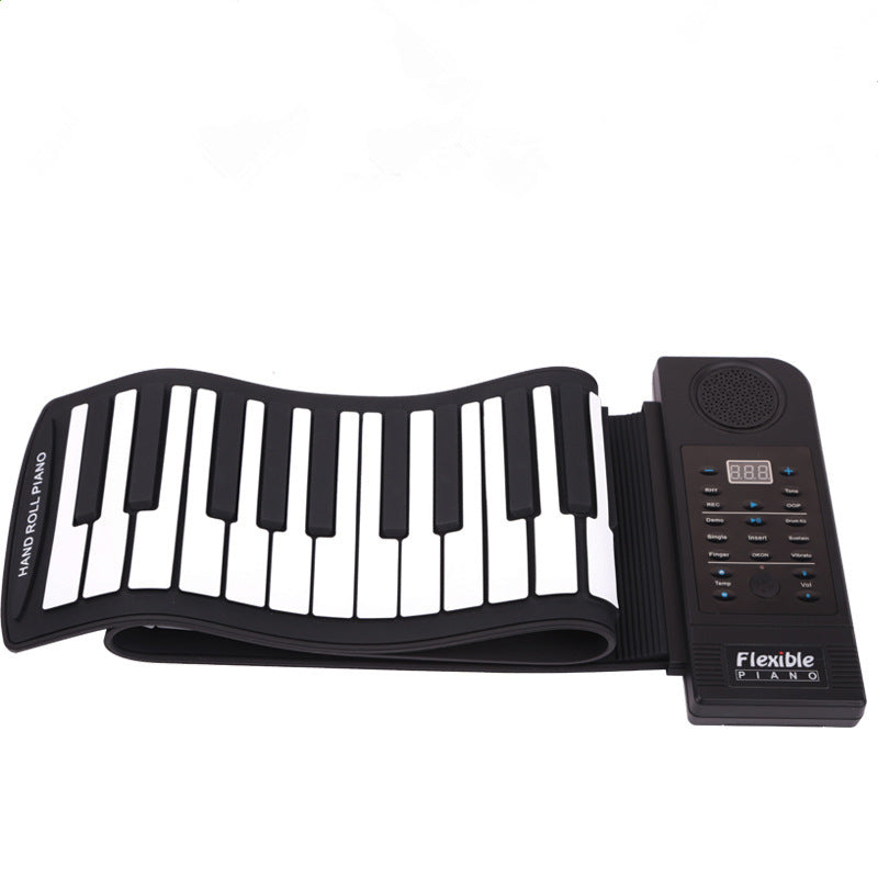 Portable 61-Key Silicone Hand Roll MIDI Keyboard