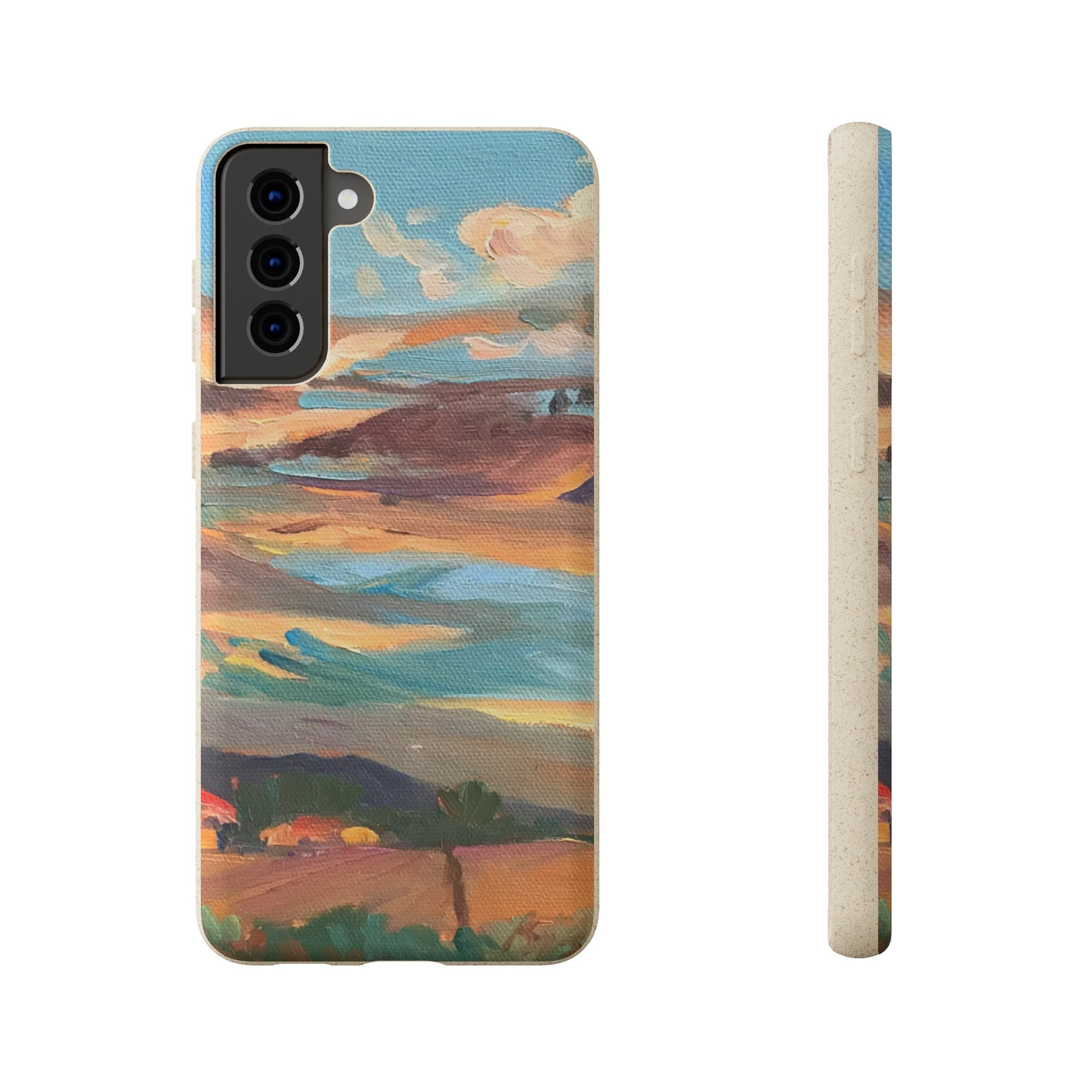 Biodegradable Phone Case with 'Fall Sky' Landscape Original Artwork by Barbara Cleary-43