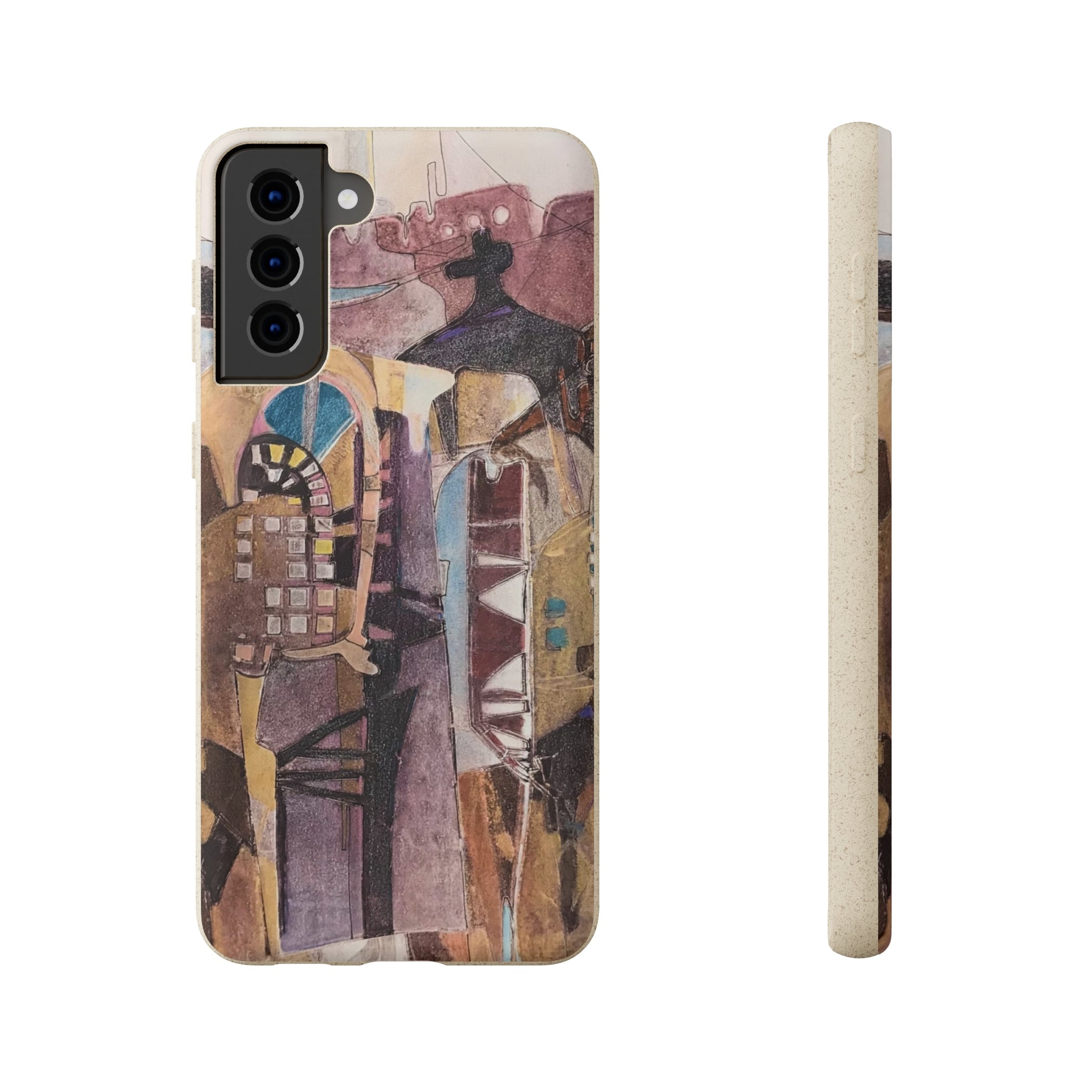 Biodegradable Phone Case with 'San Francisco De Asis' Abstract Original Artwork by Barbara Cleary-43