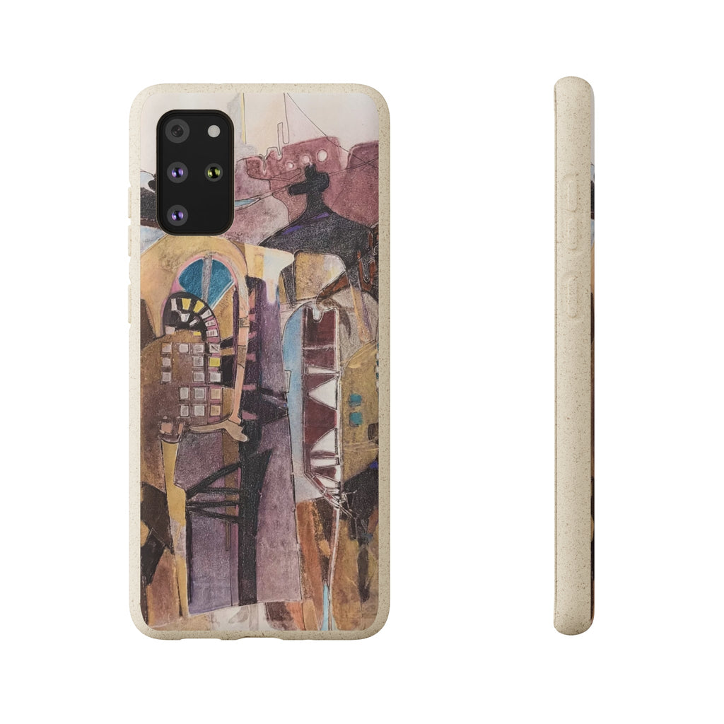 Biodegradable Phone Case with 'San Francisco De Asis' Abstract Original Artwork by Barbara Cleary-46