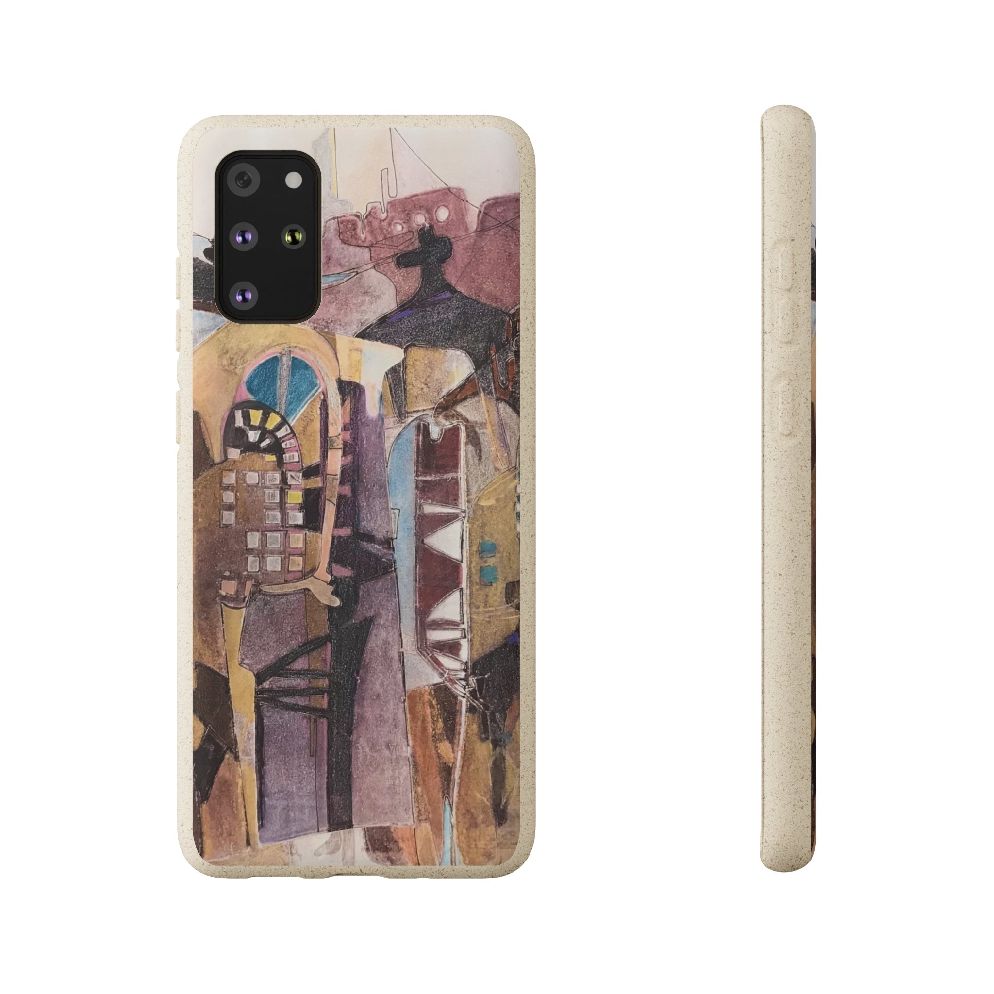 Biodegradable Phone Case with 'San Francisco De Asis' Abstract Original Artwork by Barbara Cleary-46