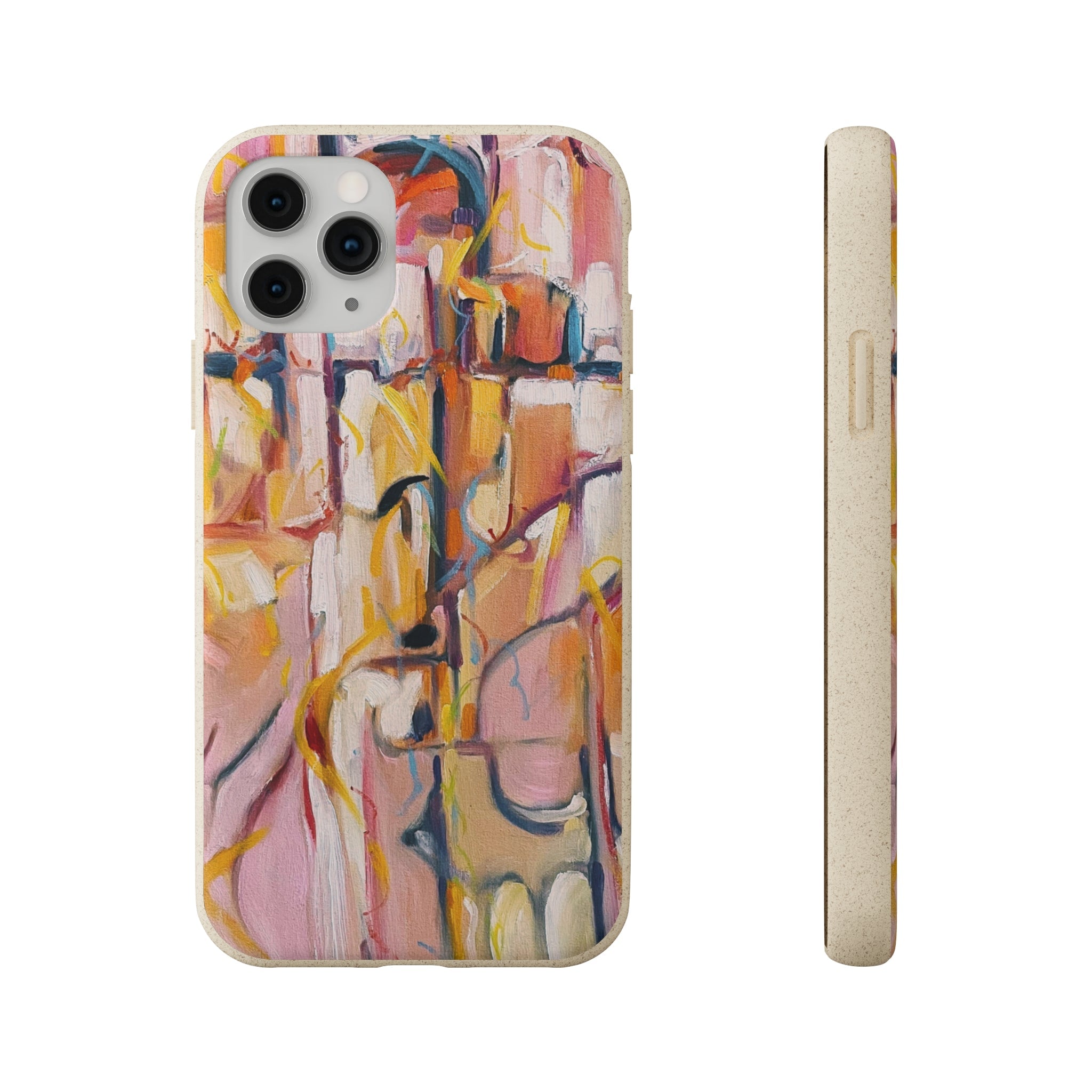 Biodegradable Phone Case with 'Abstract Pueblo' Original Artwork by Barbara Cleary-31