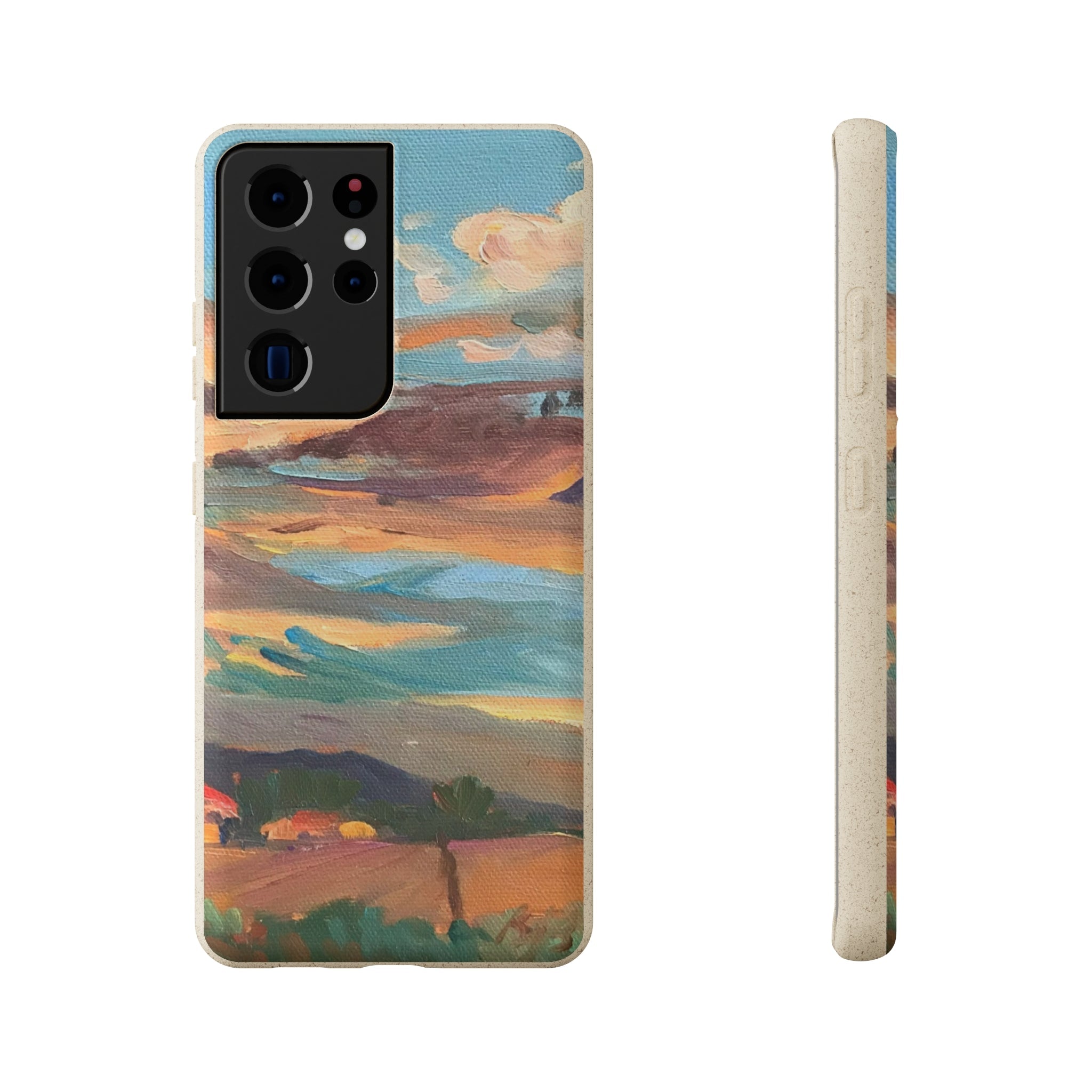 Biodegradable Phone Case with 'Fall Sky' Landscape Original Artwork by Barbara Cleary-38